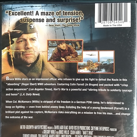 Hart's War DVD, Factory Sealed - Picture 5 of 8